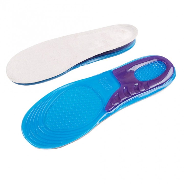 Elastic Silicon Gel Insoles Shock Absorption Running Sport Cushioning Insoles