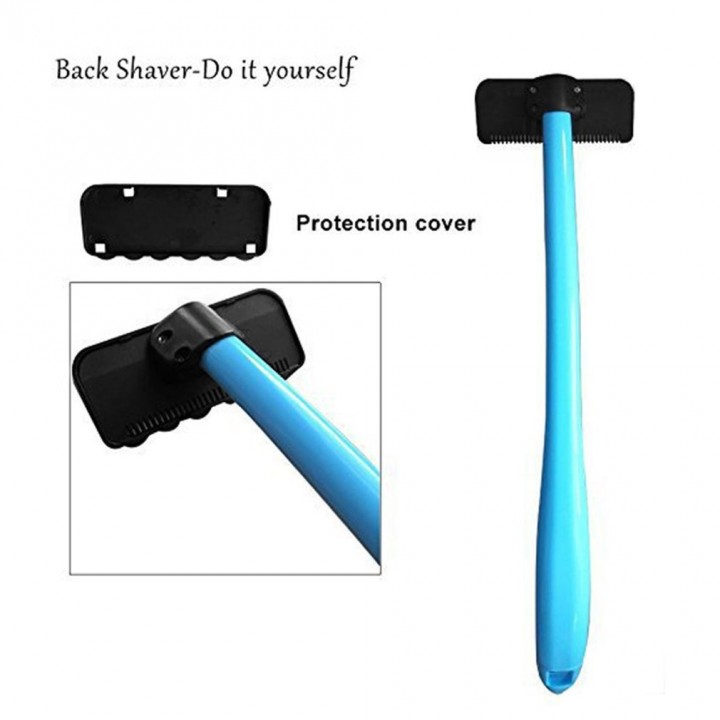 Manual Back Hair Shaver Stainless Steel Blade Pain-Free Hair Remover Razor