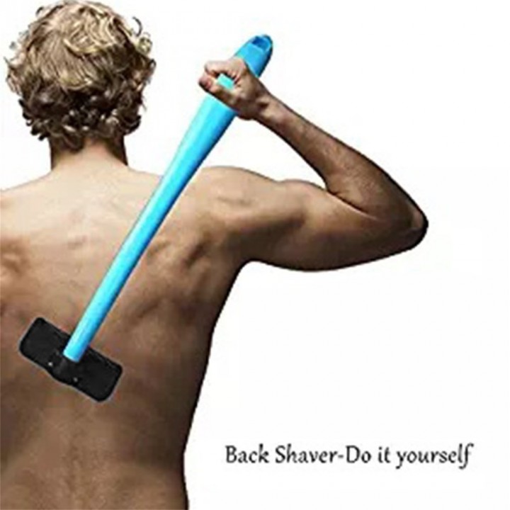 Manual Back Hair Shaver Stainless Steel Blade Pain-Free Hair Remover Razor