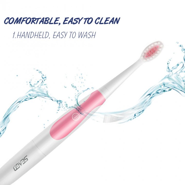 Seago SG-906 Sonic Electric Toothbrush Waterproof IPX7 for Adult Oral Care