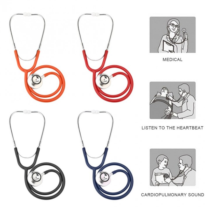 Double-sided Stethoscope Single Tube Doctors Nurse Cardiology Stethoscope