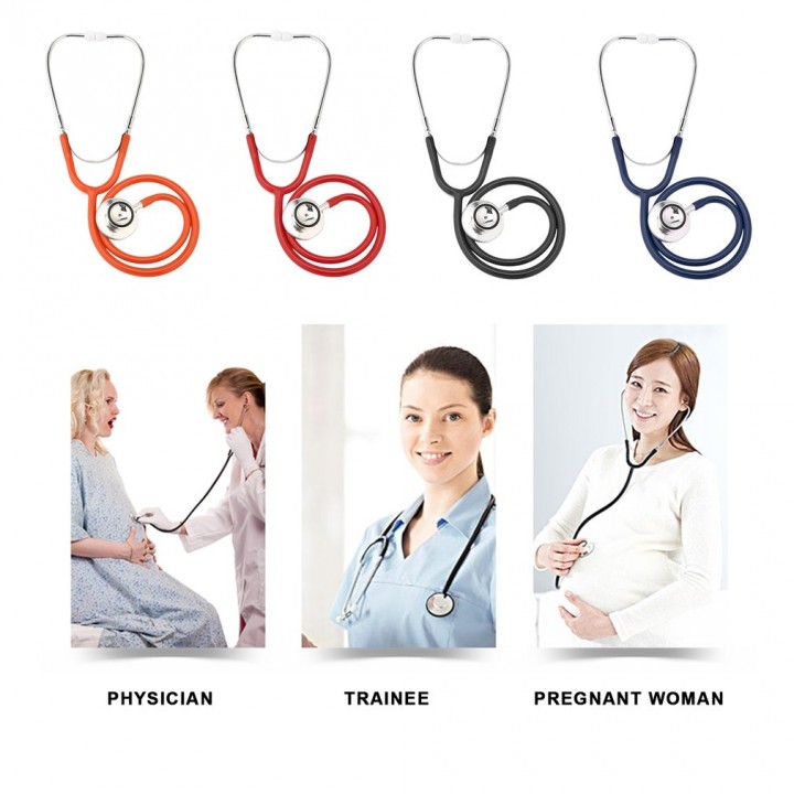 Double-sided Stethoscope Single Tube Doctors Nurse Cardiology Stethoscope