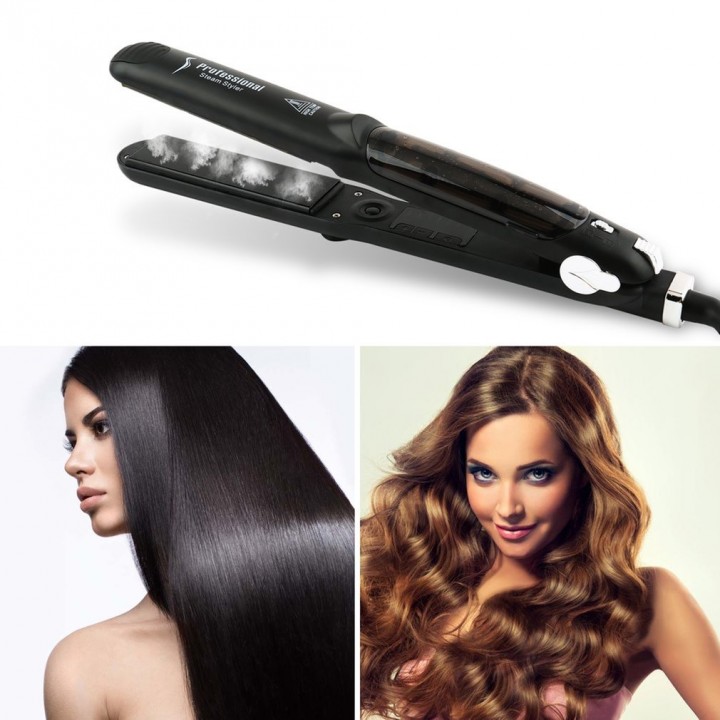 Ceramic Vapor Steam Hair Straightener Hair Salon Steam Styler Styling Tool