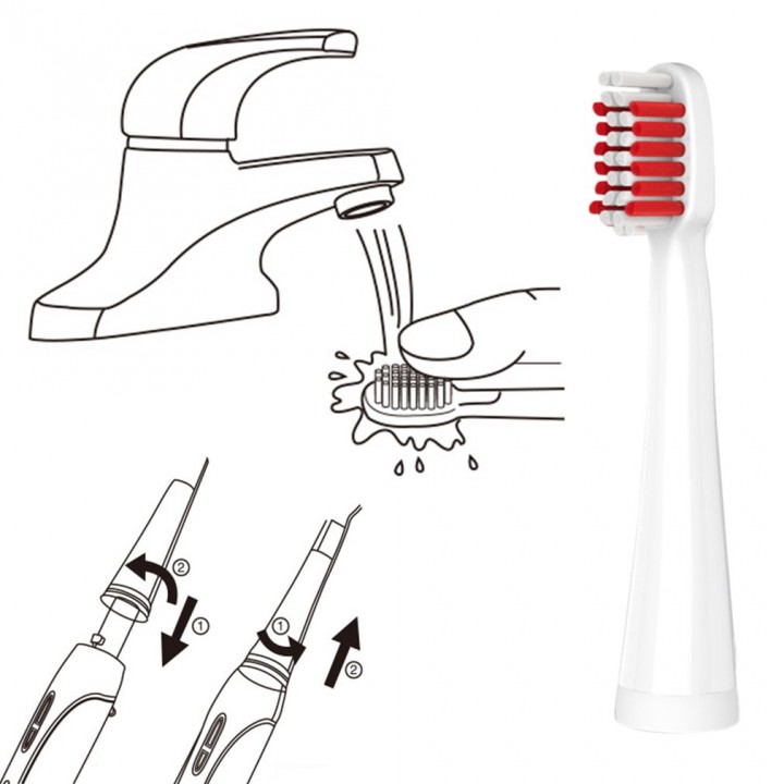 LANSUNG Electric Toothbrush Head for A39 A39Plus A1 SN901 SN902 U1 Toothbrush