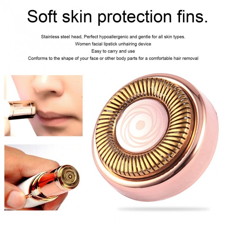 Women Electric Face Hair Epilator Blade for Razor Depilator Lipstick Shaving Tool