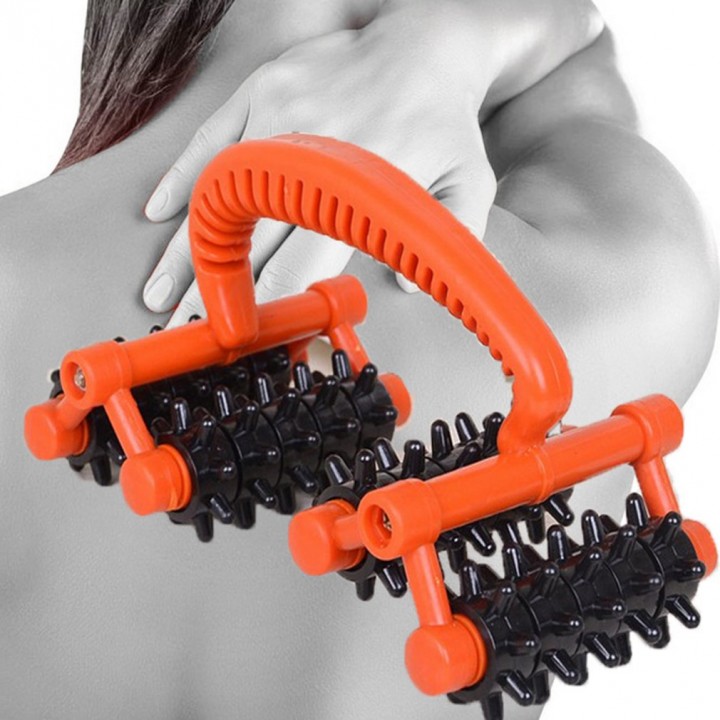 Manual Lunar Rover Back Massager Full Body Cervical Vertebra Massage Roller