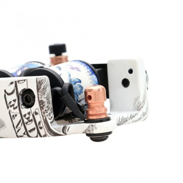 Cast Iron Tattoo Machine US Dollar Design 10 Wrap Coil Tattoo Gun For Body Art