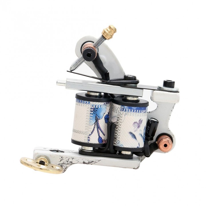 Cast Iron Tattoo Machine US Dollar Design 10 Wrap Coil Tattoo Gun For Body Art