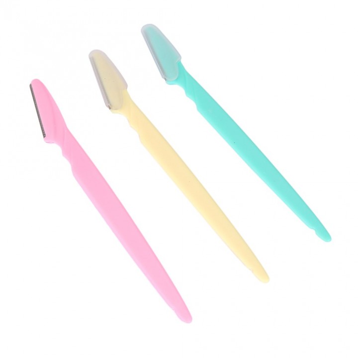 3pcs Women's Makeup Facial Tool Eyebrow Razor Trimmer Blade Shaver Knife