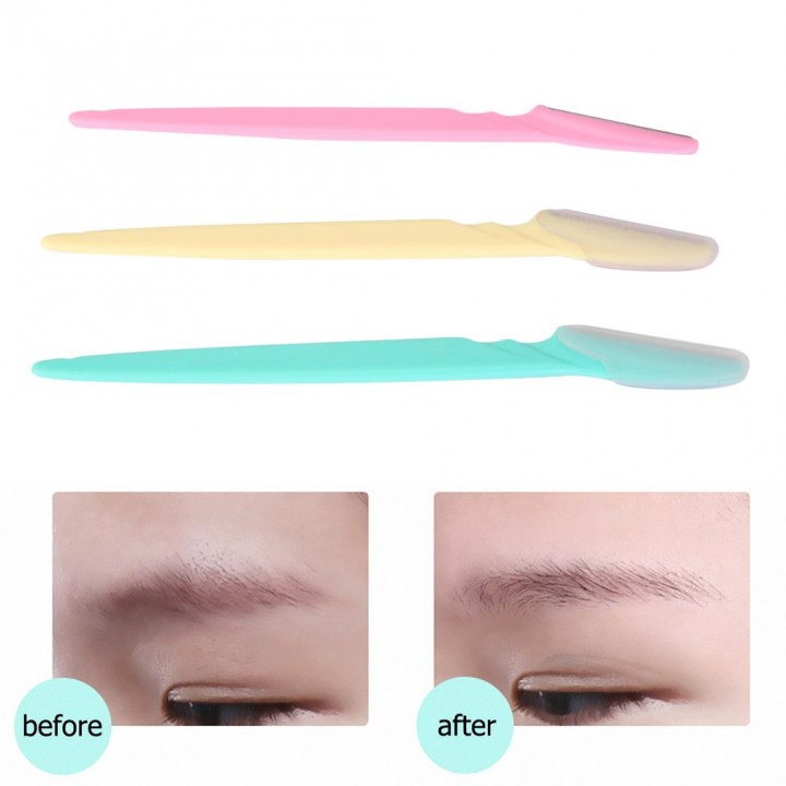 3pcs Women's Makeup Facial Tool Eyebrow Razor Trimmer Blade Shaver Knife
