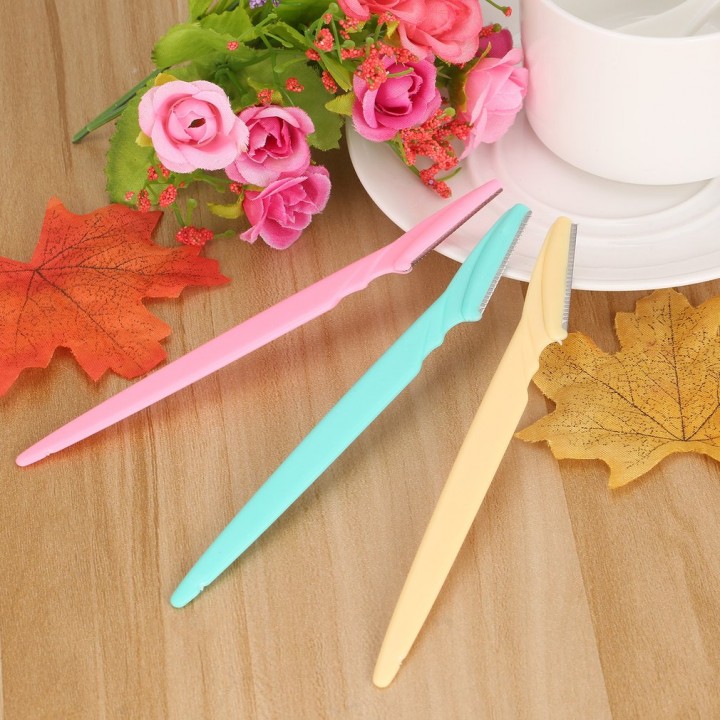 3pcs Women's Makeup Facial Tool Eyebrow Razor Trimmer Blade Shaver Knife