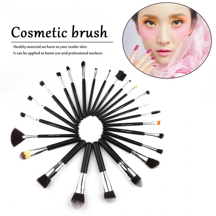 24pcs/set Professional Makeup Brushes Wooden Handle Synthetic Hair Brushes
