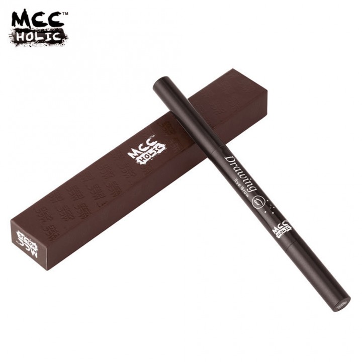 Double Head Automatic Rotation Waterproof Eye Brow Eyeliner Pen Makeup Pencil