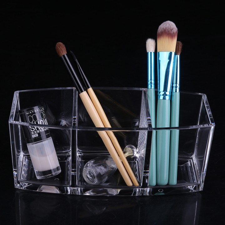 Transparent Pen Holder Style Makeup Tools Organizer Makeup Brushes Holder