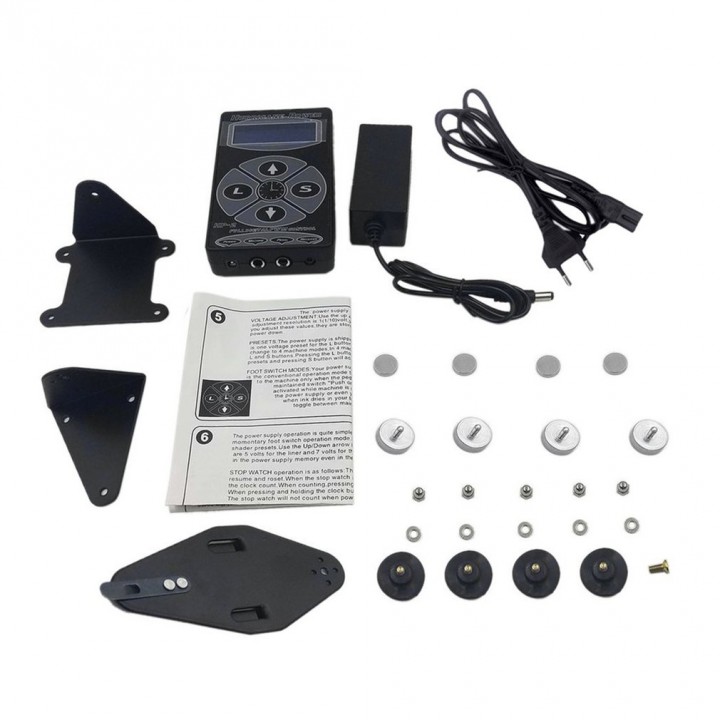 Professional Tattooing Hurricane HP-2 Digital Display Power Supply Machines