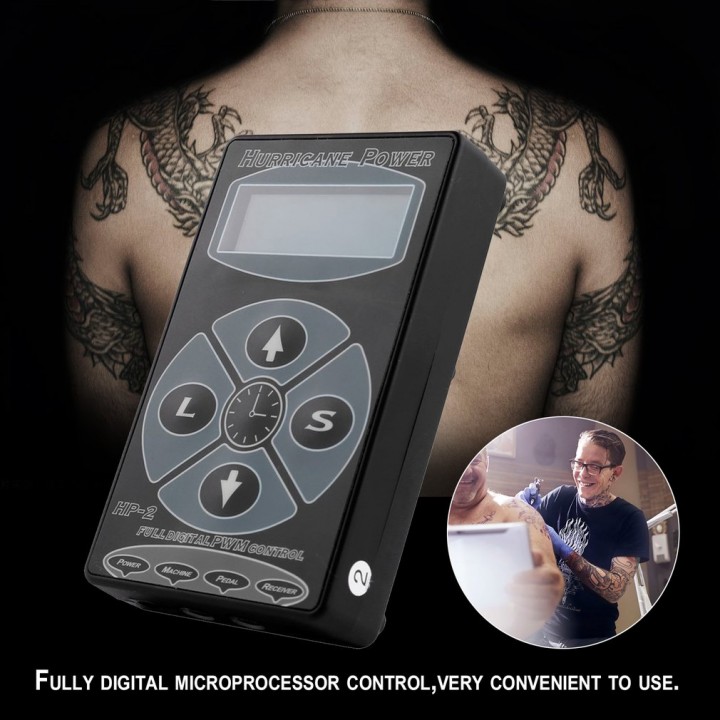 Professional Tattooing Hurricane HP-2 Digital Display Power Supply Machines