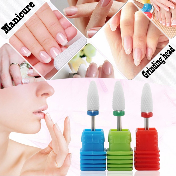 Nail Drill Bit Ceramic Callus Peel RemoveRotary Electric File Pedicure