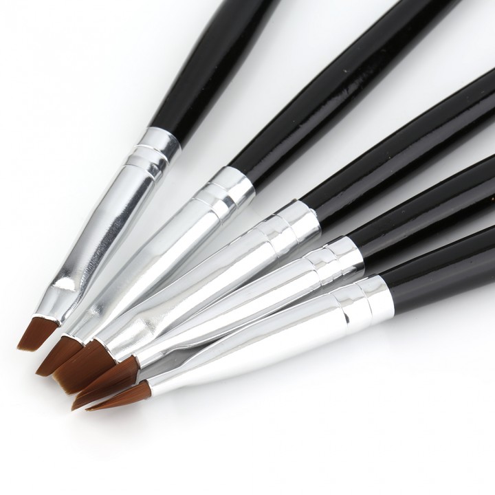 5 Pcs Carving Drawing Wooden Pen Manicure Nail Art Tool Pattern Brush Set