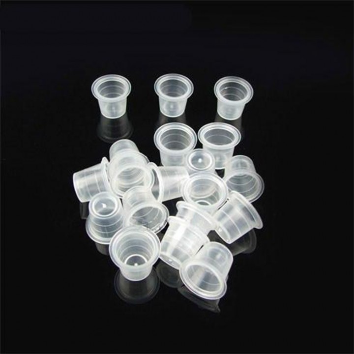 1000pcs Tattoo Ink Cup Plastic Cap White Color for Needle Ink Tattoo Supplies