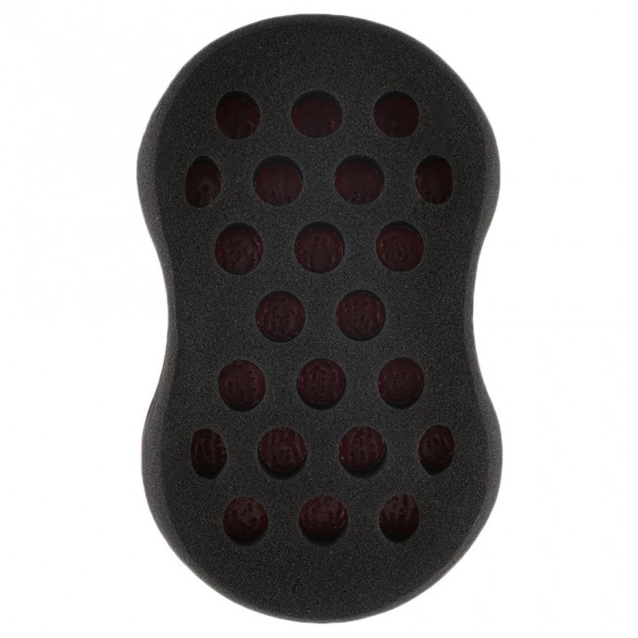 Multiholes Barber Hair Brush Oval Sponge Locking Twist Coil Afro Curl Wave