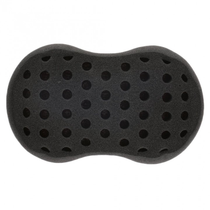 Multiholes Barber Hair Brush Oval Sponge Locking Twist Coil Afro Curl Wave