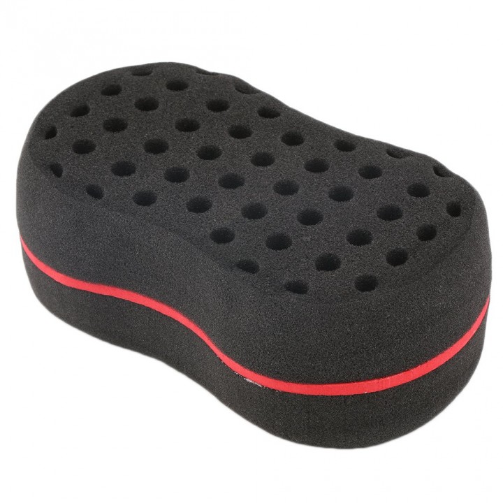 Multiholes Barber Hair Brush Oval Sponge Locking Twist Coil Afro Curl Wave