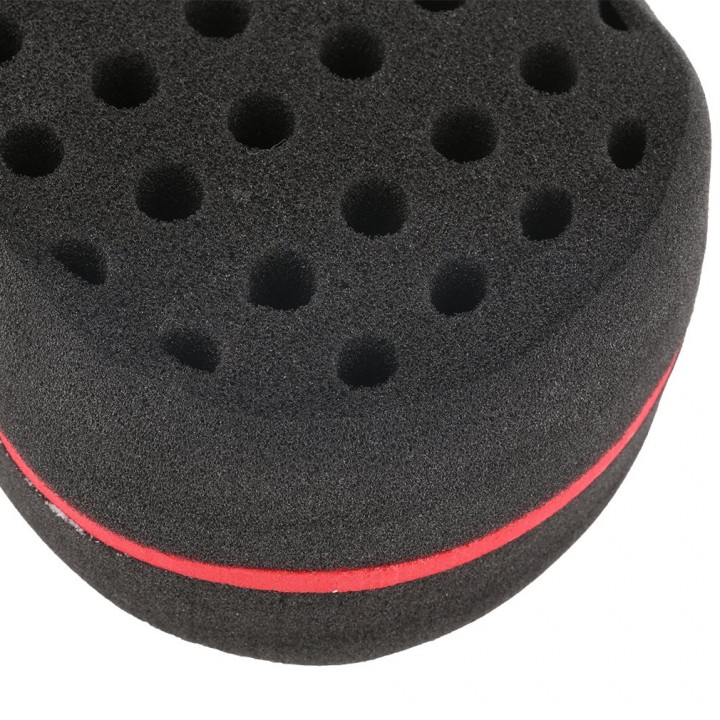 Multiholes Barber Hair Brush Oval Sponge Locking Twist Coil Afro Curl Wave