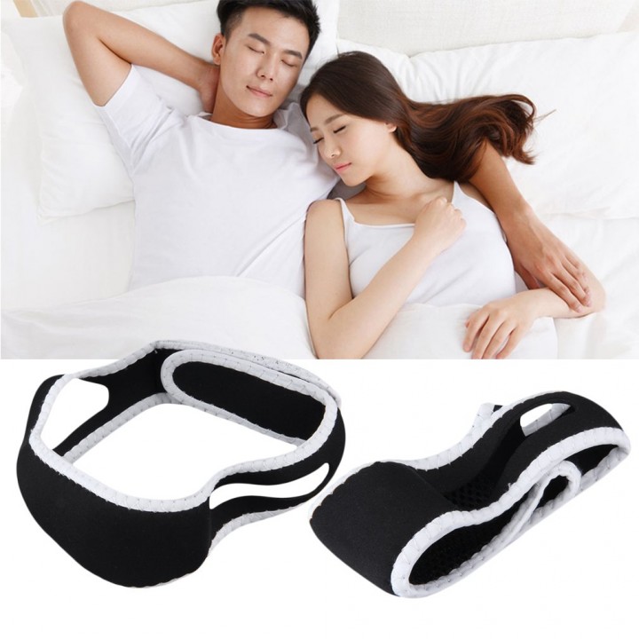 Stop Snoring Chin Strap Support Solution Sleep Anti Snore Jaw Belt Headband