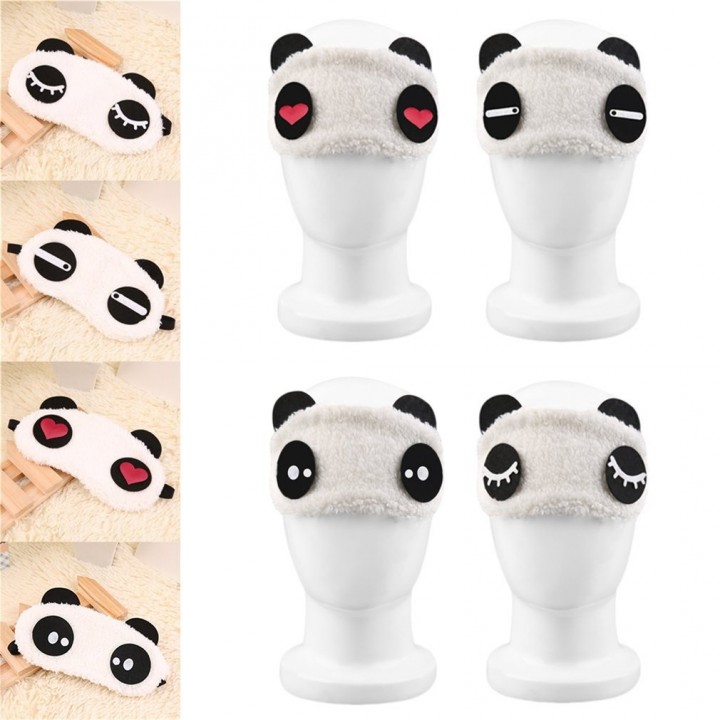 Cute Panda Sleeping Face Eye Mask Blindfold Shade Traveling Sleep Eye Aid