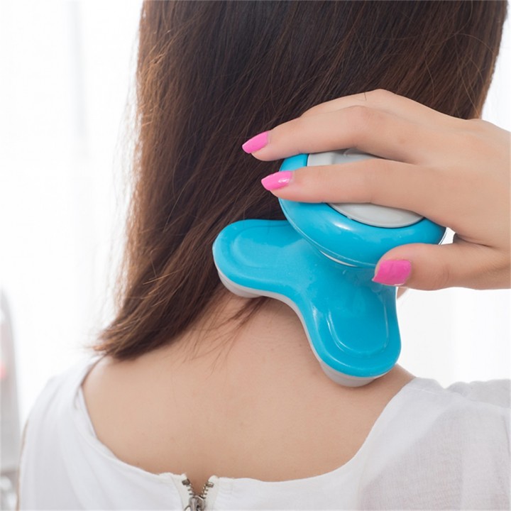 Mini Electric Handled Wave Vibrating Massager USB Battery Full Body Massage