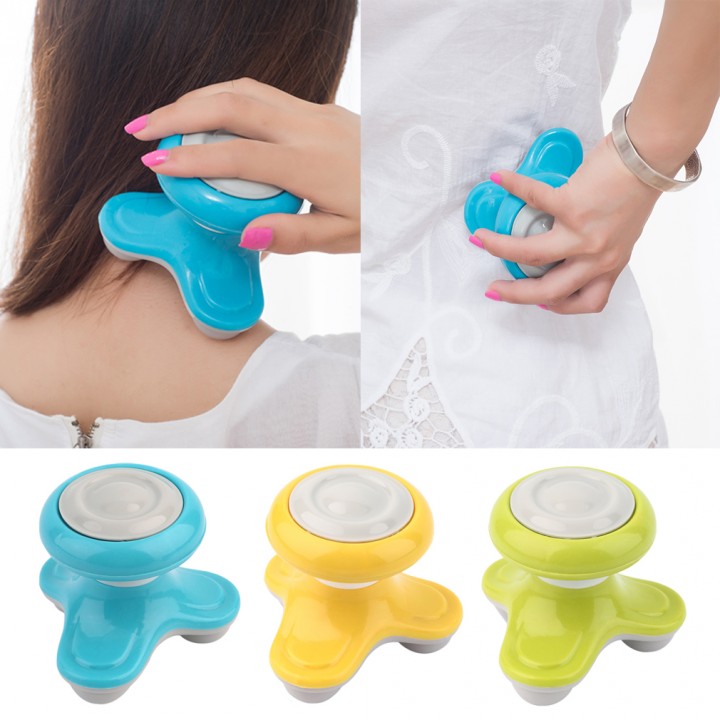 Mini Electric Handled Wave Vibrating Massager USB Battery Full Body Massage