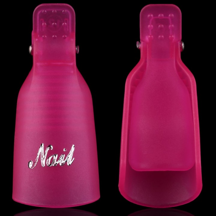 10x Stylish Nail Art Soak Off Clip Cap UV Gel Polish Remover Wrap Tool