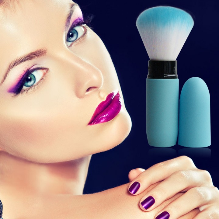 Portable Retractable Brush Loose Powder Brush Blush Brush Makeup Brush