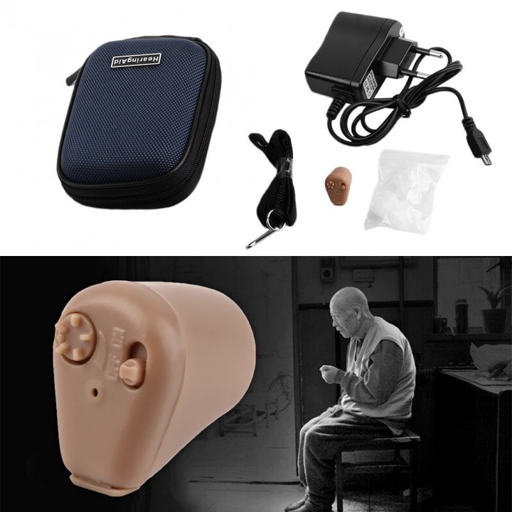 Sound Amplifier Ear Aid Adjustable Tone Rechargeable Hearing Aid