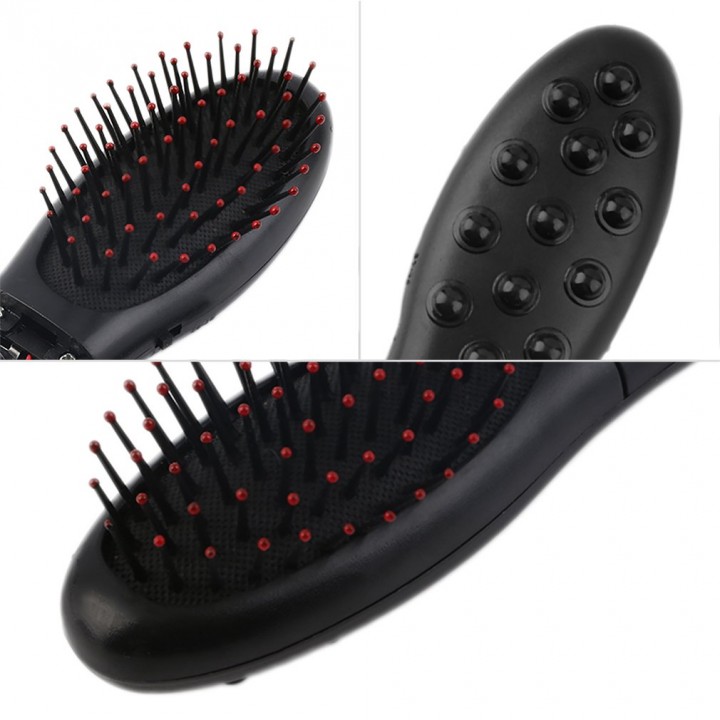 Portable Electric Head Hair Scalp Stress Relax Vibrating Massager Comb Brush