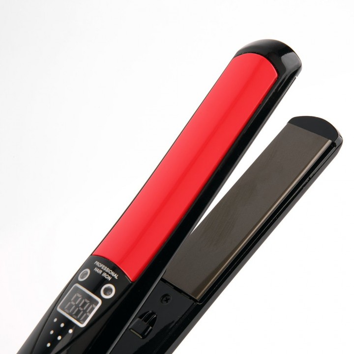 Professional Ceramic Digital LCD Hair Straightening Straightener Flat Iron