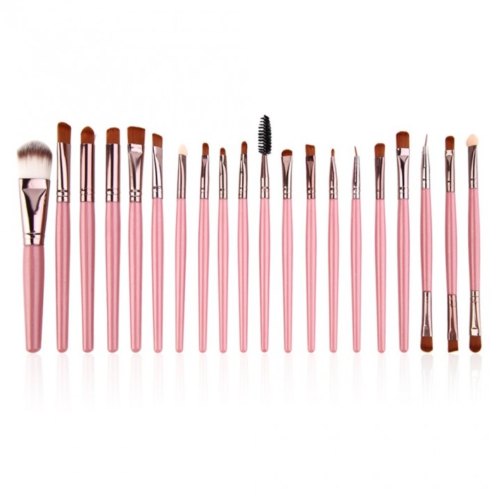 Professional 20 Pieces Brushes Set Powder Eyeshadow Eyeliner Lip Brushes