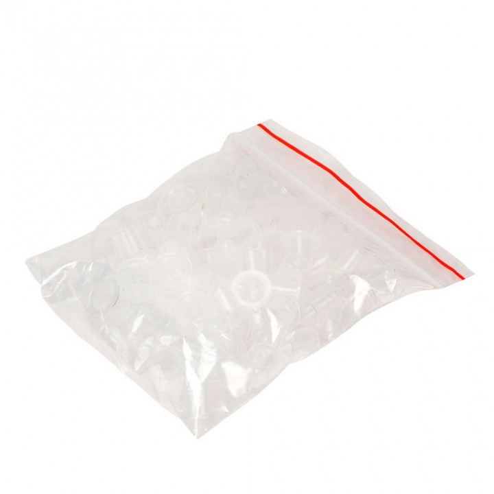 100Pcs Profession Tattoo Pigment Ink Cup Caps Small Medium Transparent
