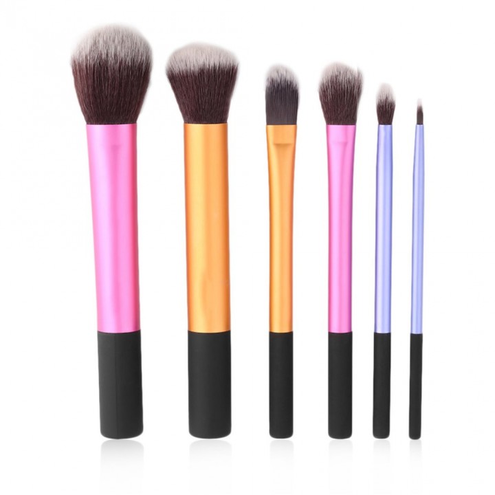 New 6pcs Powder Cosmetic Makeup Brush Set Blush Brushes Foundation Tool