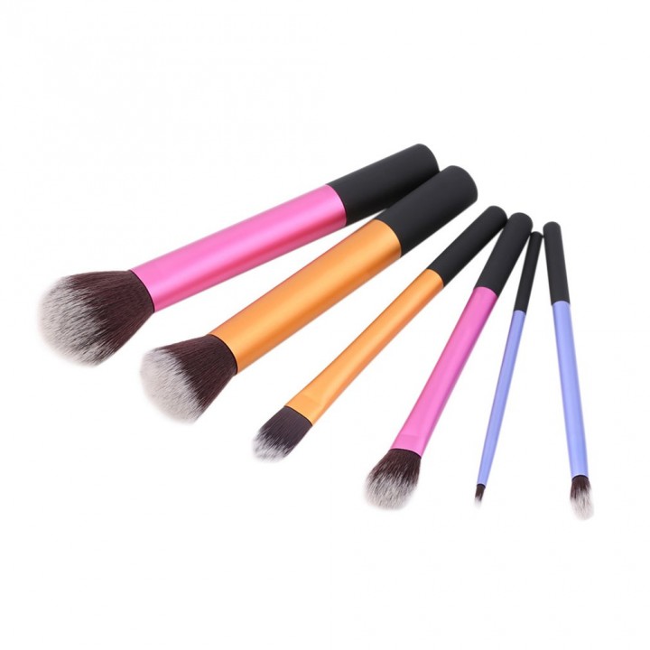 New 6pcs Powder Cosmetic Makeup Brush Set Blush Brushes Foundation Tool
