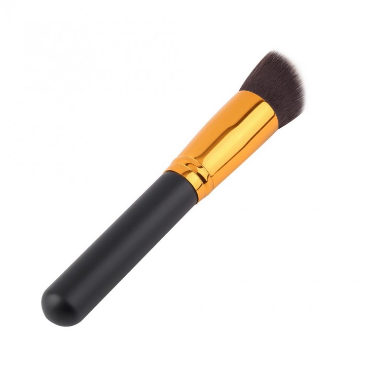 Cosmetic Angled Flat Top Brush Face Makeup Blusher Powder Foundation Tool