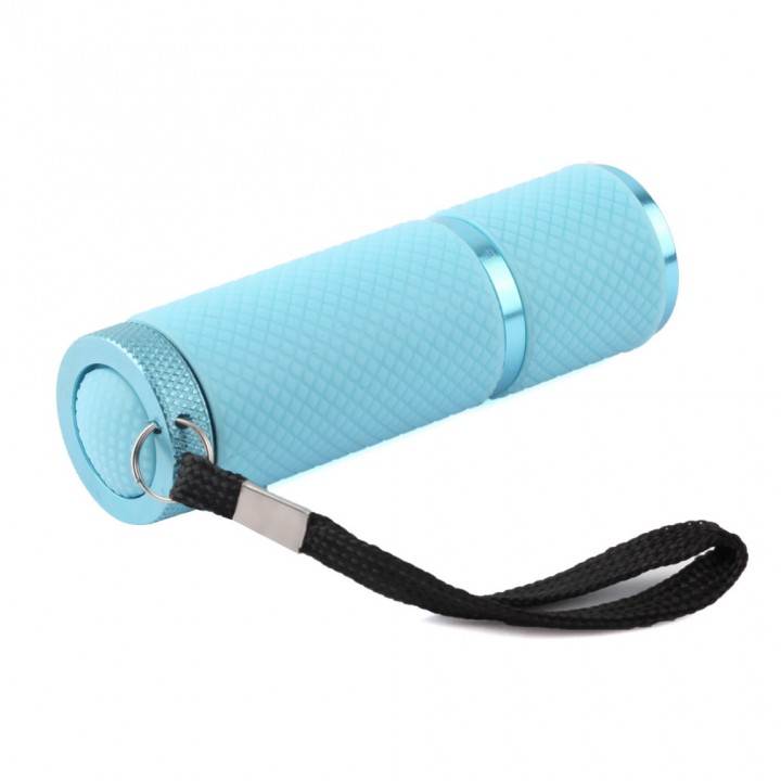 UV Gel Curing Lamp Portability Nail Dryer 9 LED Flashlight Currency Detector