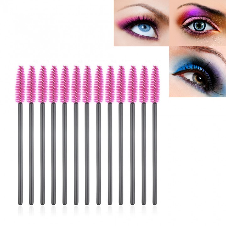 100 PCS Disposable Eyelash Mini Brush Mascara Wand Applicator Spooler Makeup