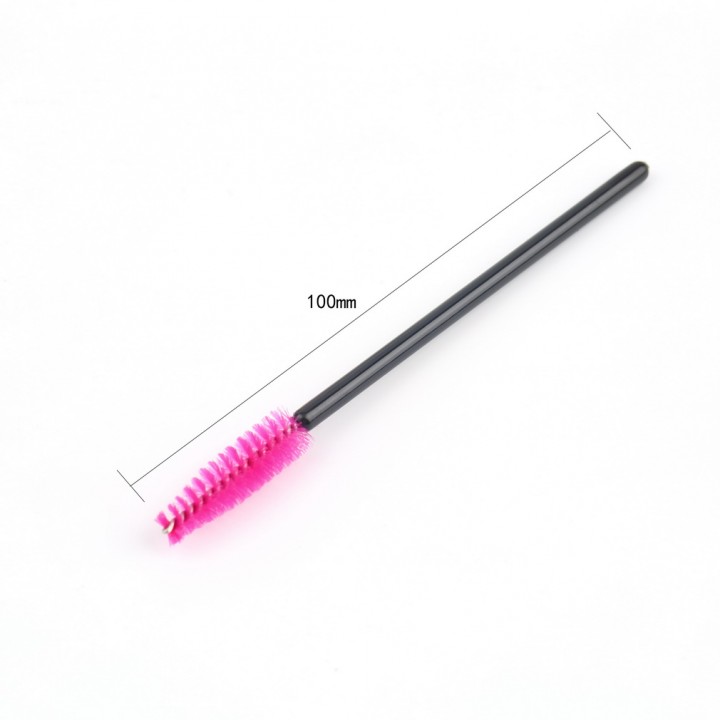 100 PCS Disposable Eyelash Mini Brush Mascara Wand Applicator Spooler Makeup