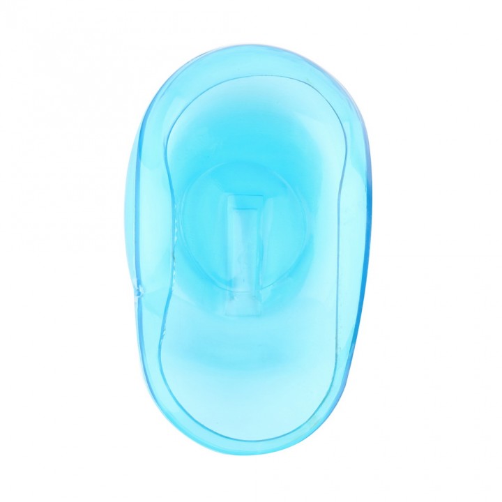 2PCS Clear Silicone Ear Cover Hair Dye Shield Protect Salon Color Blue New