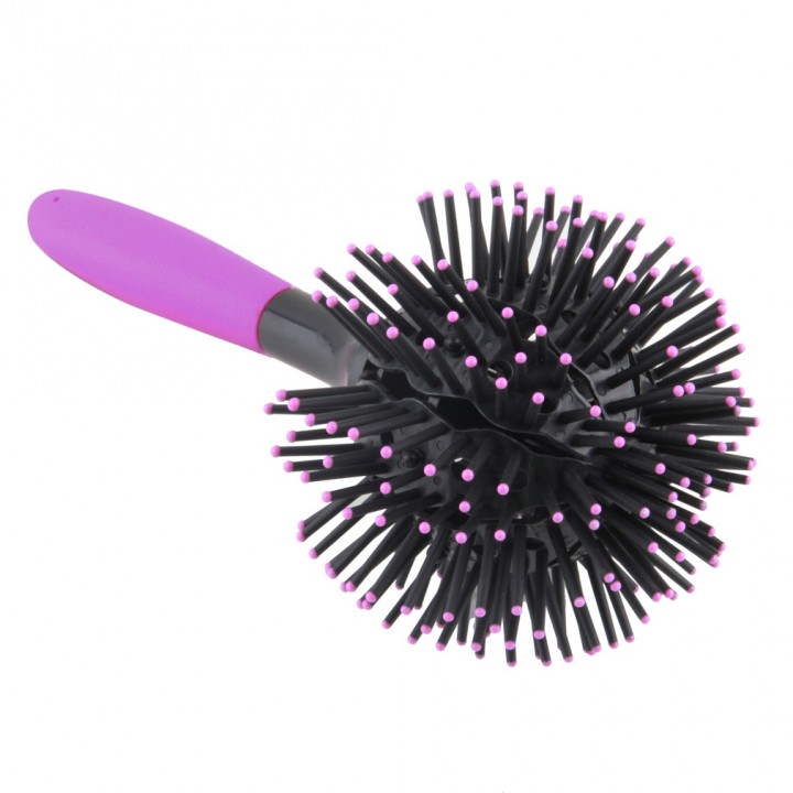 3D Hair Brush Ball Style Blow Drying Detangling Salon Heat Resistant Comb New