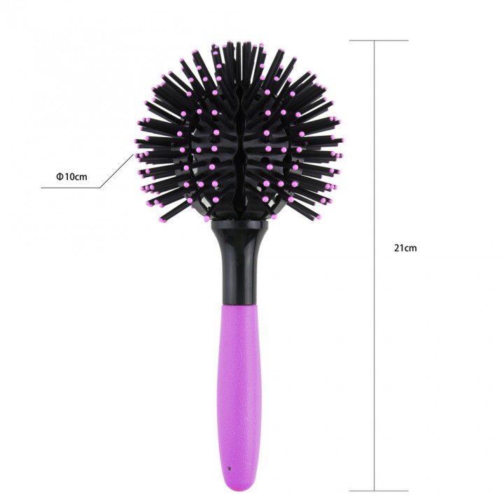 3D Hair Brush Ball Style Blow Drying Detangling Salon Heat Resistant Comb New
