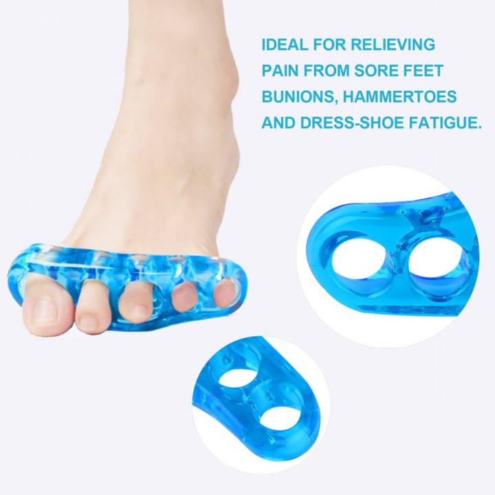 Durable Silica Gel Toe Separator Portable Finger Spacer Stretcher Straightener