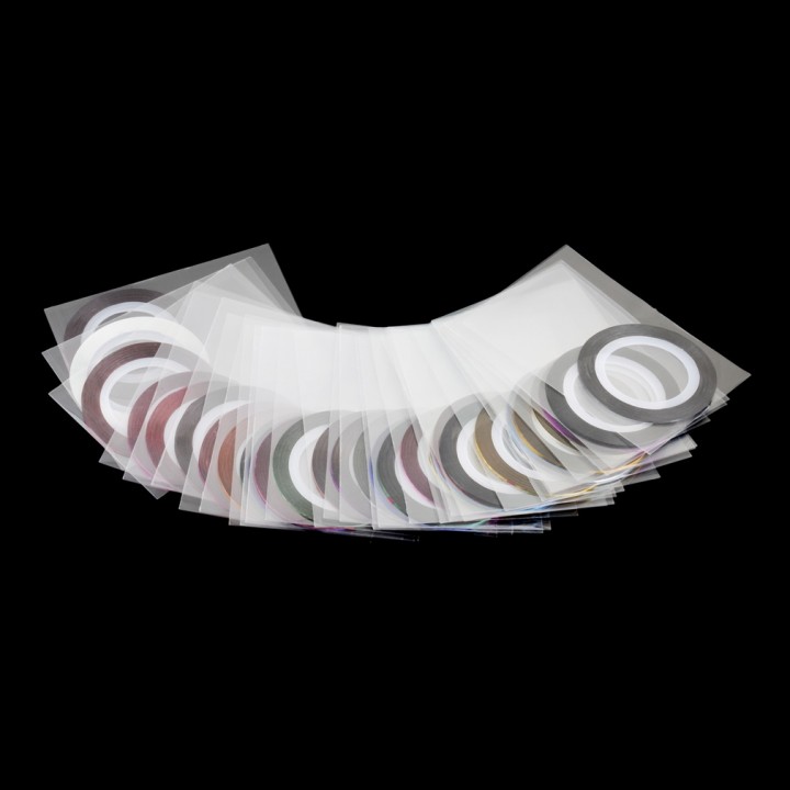 Wholesale469 30 Mixed Colors Rolls Striping Tape Line Nail Art Tips Decoration Sticker