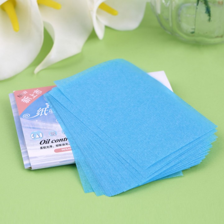 50 Pcs Facial Oil Control Absorption Film Tissue Makeup Blotting Paper